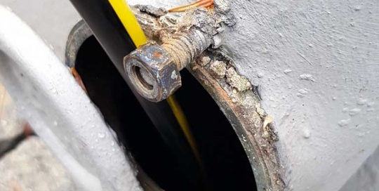 Professionelle Fallrohrreinigung mit Hochdruck