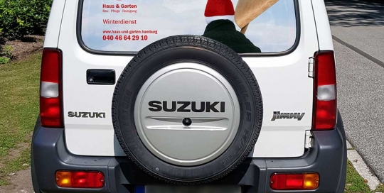 Winterdienst Fahrzeug von Haus und Garten Hamburg