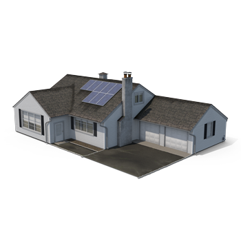 Photovoltaik: Solaranlage auf einem Einfamilienhaus