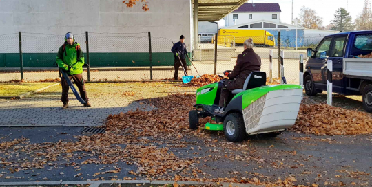 Laubentfernung bei der Grundstückspflege in Hamburg