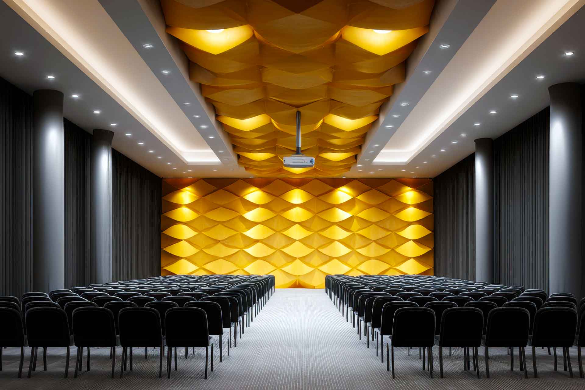 Bestuhlung in Reihe oder Kino für Konferenzen und Vorträge